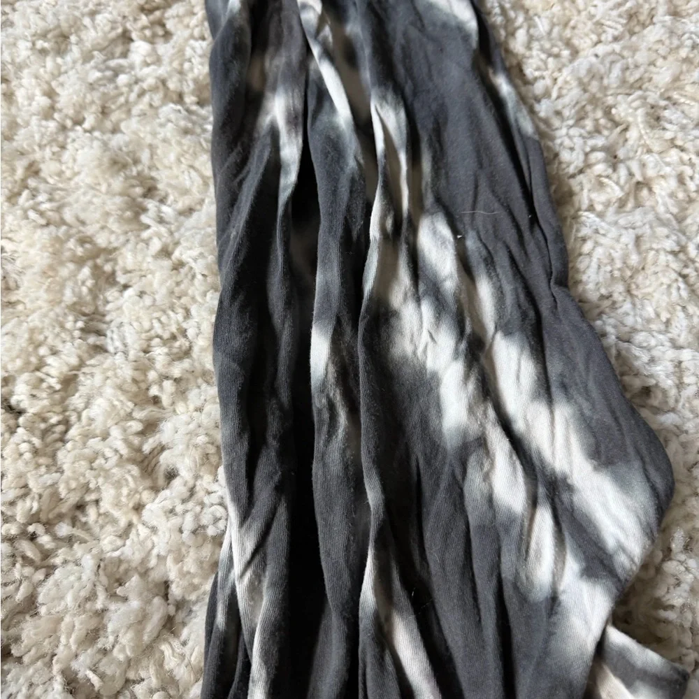 Stylish Tie-Dye Scarf in Gray and White super stylish and cozy. Extra soft.